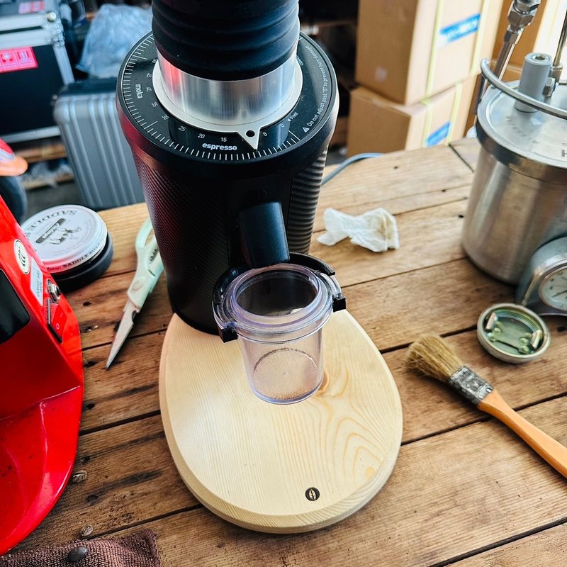 DF64咖啡磨豆机 接粉盘 集落粉盘 清理落粉无需搬机器 - 咖啡壶/周边 - 木头 
