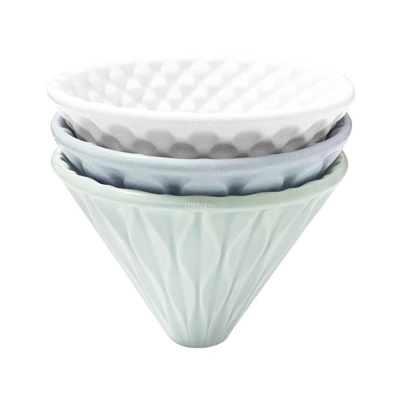 LOVERAMICS 爱陶乐 | 手冲咖啡系列 - 咖啡陶瓷滤杯 (2色可选) - 咖啡壶/周边 - 瓷 多色