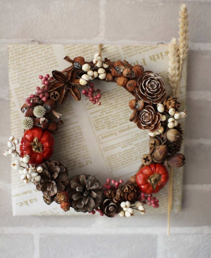凯珞的手作创意花嫁-圣诞果实花圈 - 摆饰 - 植物．花 咖啡色