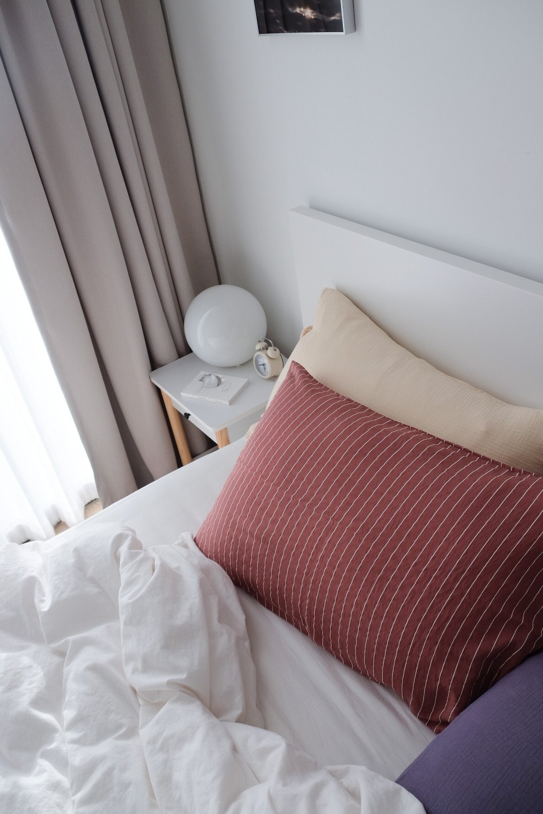 Pattern pillow case (Brick Stripe) - 寝具 - 棉．麻 