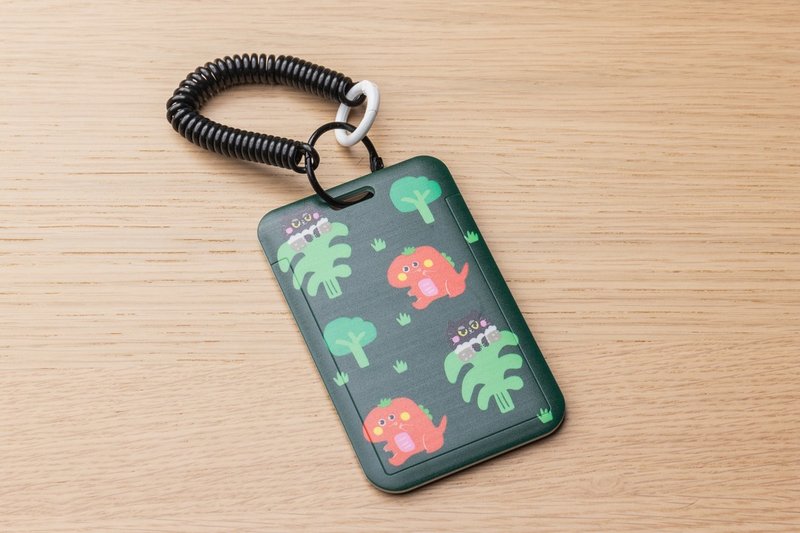 躲猫猫票卡匣 硬壳滑盖式卡套+撞色弹力绳 - 证件套/卡套 - 塑料 黑色