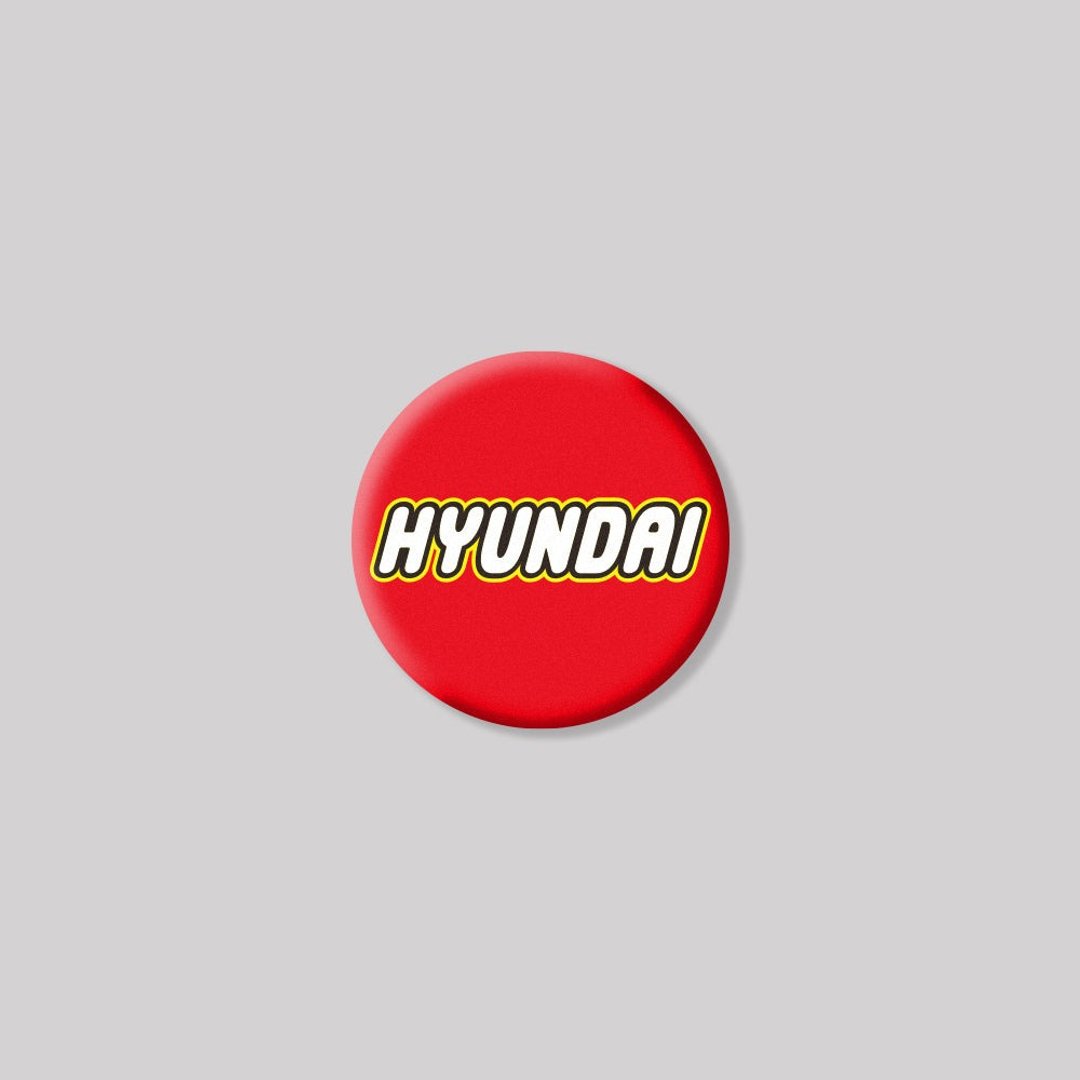 HYUNDAI/TOY/圆形/铝牌饰贴 SunBrother孙氏兄弟 - 贴纸 - 铝合金 红色