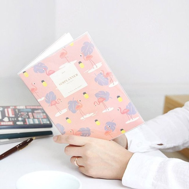 手帐年历-GMZ-2017品味生活月志S(时效)-红鹤,GMZ04579 - 笔记本/手帐 - 纸 粉红色