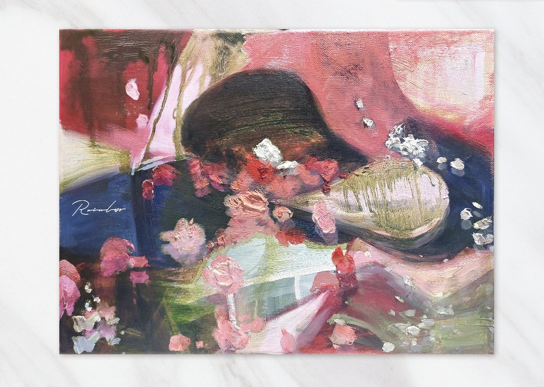 【CL艺术系列】梦境桃源－手绘抽象油画 居家装饰/挂画 - 摆饰 - 亚麻 多色