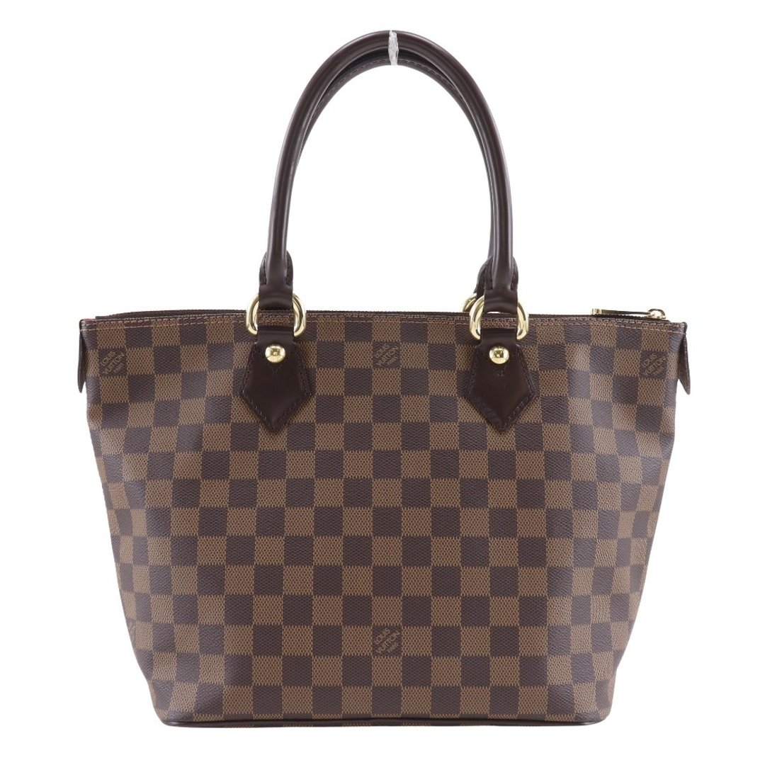 【日本直运】路易威登 LOUIS VUITTON SALLAZ PM 托特包 N51183 Damier Ebene 帆布 咖啡色 VI4077 女性【二手】 - 手提包/手提袋 - 人造皮革 咖啡色