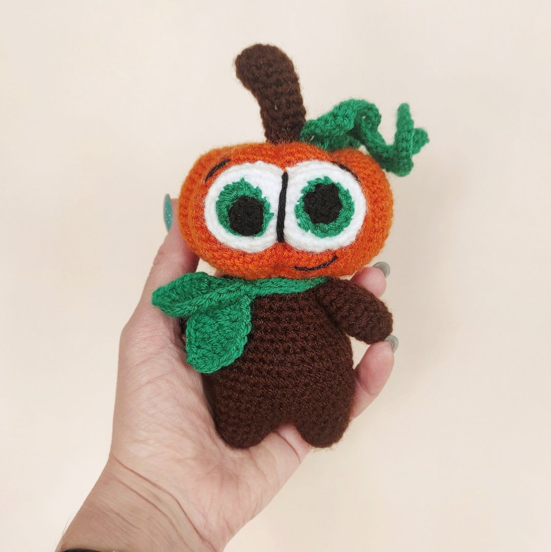 Cute Halloween pumpkin, Halloween toy, Halloween gift - 玩具/玩偶 - 其他材质 橘色