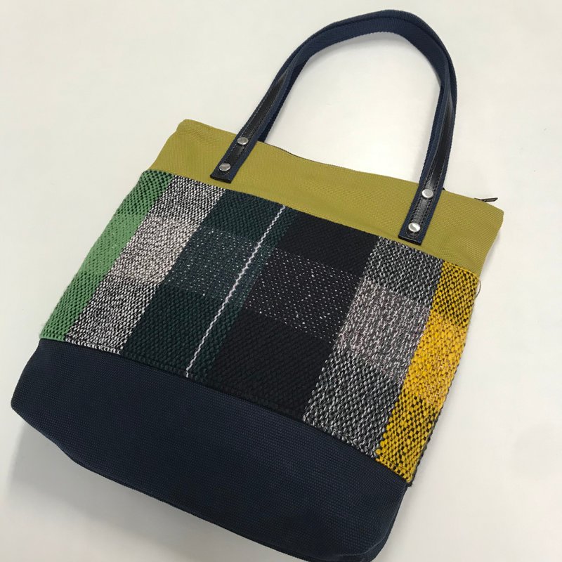 手工织布文件袋/肩背包/tote bag - 侧背包/斜挎包 - 棉．麻 多色