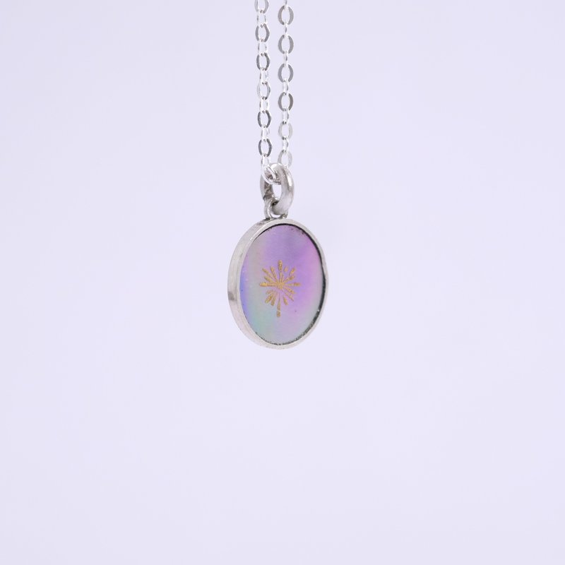 贝壳  星空 项链 #25 - 项链 - 银 