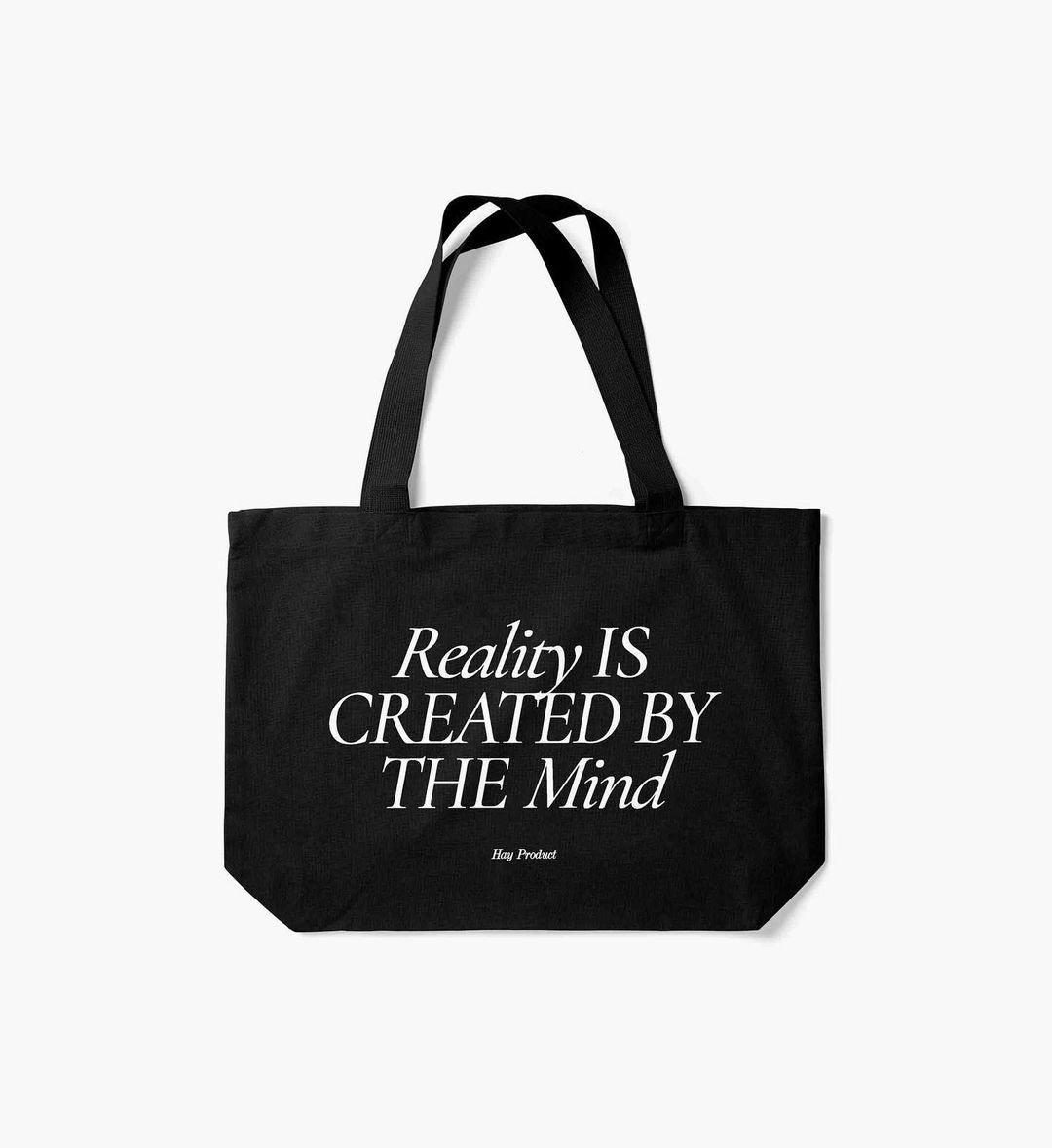 托特包 HAY : Reality is Created - Black / Natural - 其他 - 棉 