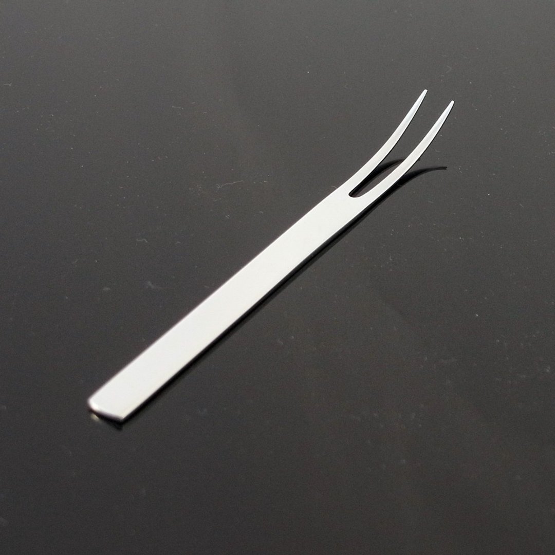 【日本Shinko】日本制 IF.Good Design奖 设计师系列 TI-1 水果叉 - 餐刀/叉/匙组合 - 不锈钢 银色
