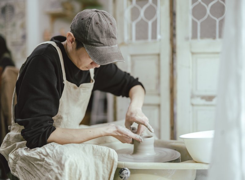 文化币OK!杯碗盘制作-新北陶艺拉胚体验-含烧制两件作品 - 陶艺 - 陶 