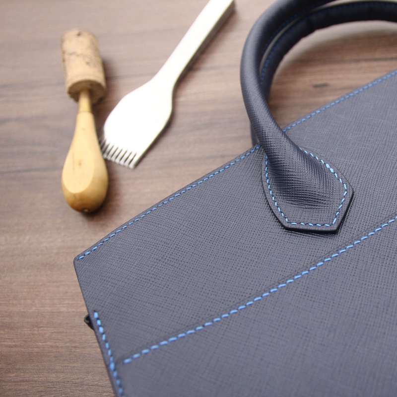 公文包 - 公文包/医生包 - 真皮 蓝色