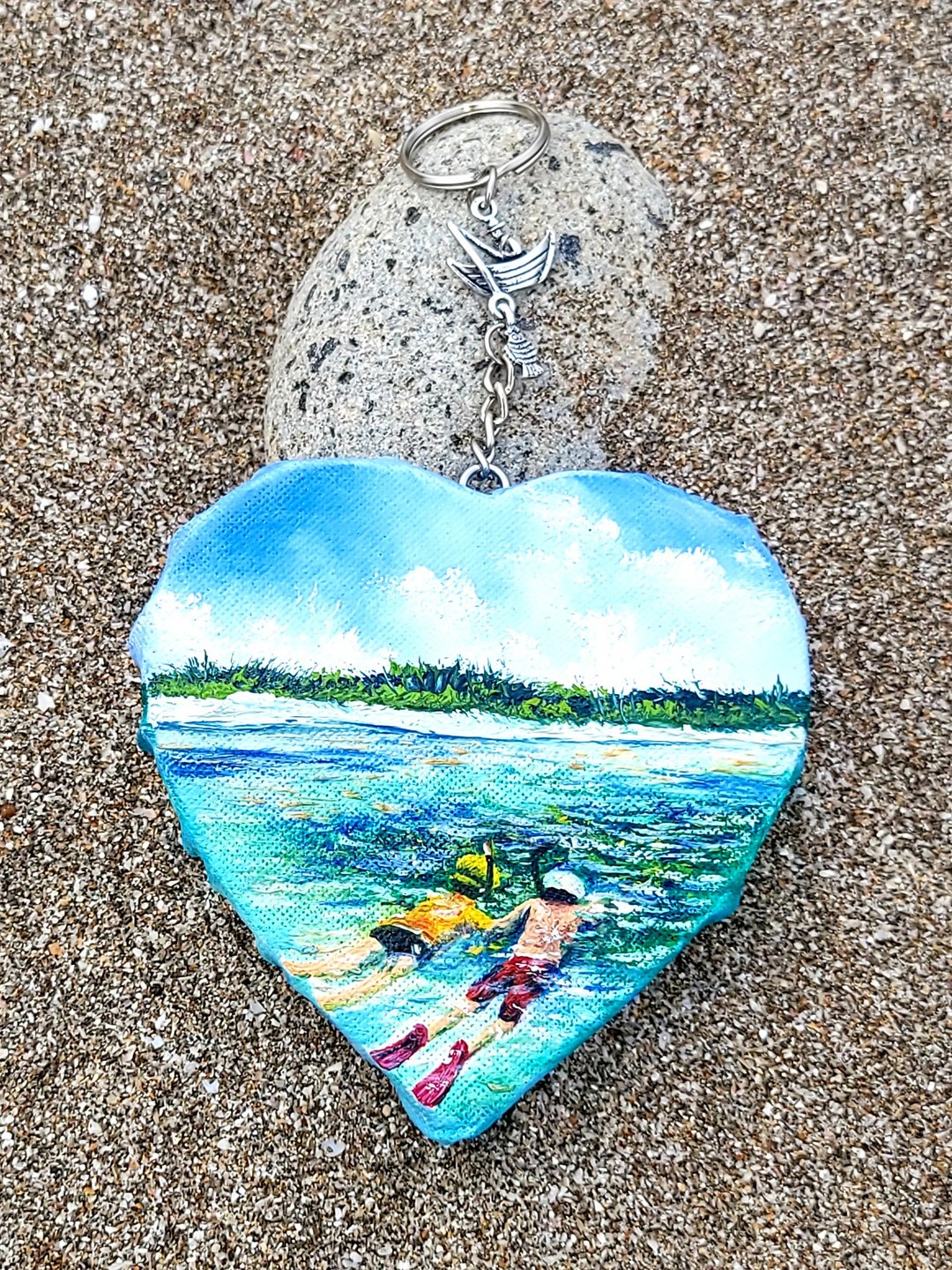 精致手绘油画  悠游在石垣岛  独一无二  可定制 - 海报/装饰画/版画 - 棉 多色