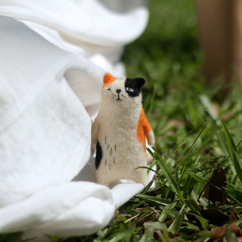 浮森号限定【羊毛毡 针毡】森林寓言—猫 - 编织/羊毛毡/布艺 - 羊毛 