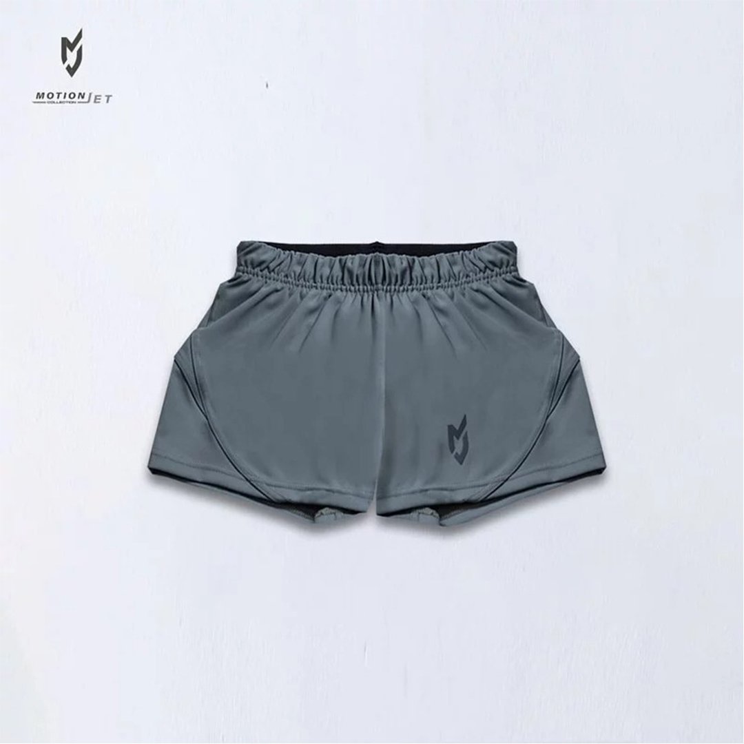 MJP005-MJ 女版机能运动短裤 (灰绿) XS-L - 女装运动裤 - 其他材质 