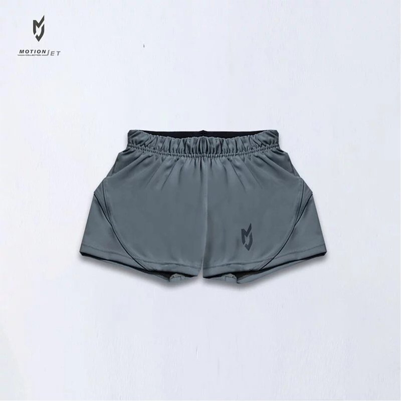 MJP005-MJ 女版机能运动短裤 (灰绿) XS-L - 女装运动裤 - 其他材质 
