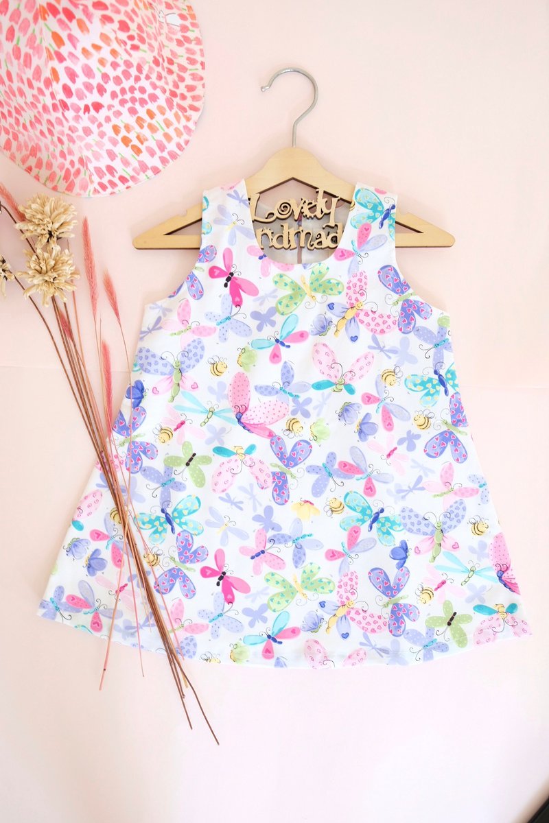 女童背心裙花朵连衣裙童装小朋友生日礼物 - 童装裙 - 棉．麻 多色