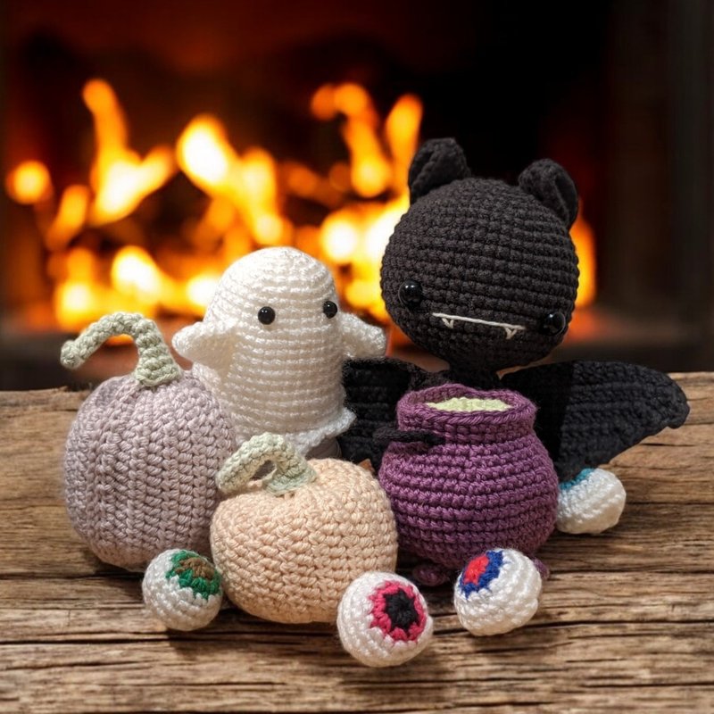 万圣节限定!!!! 蝙蝠宝宝小幽灵套装 - 玩偶/公仔 - 其他材质 多色