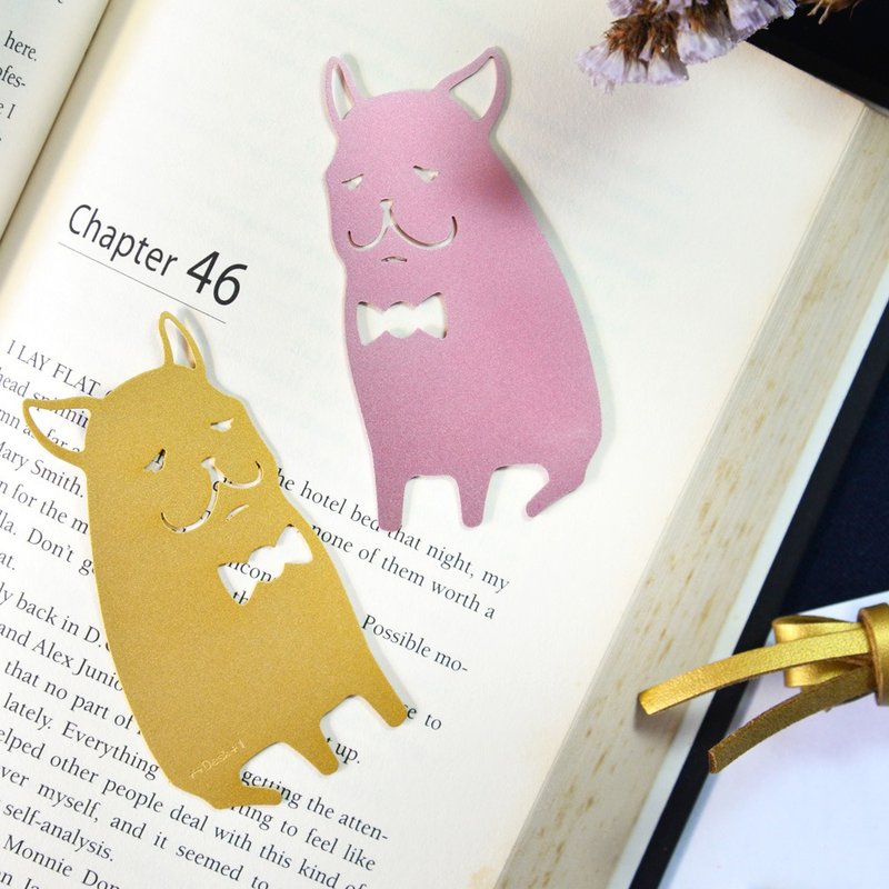 Desk+1 斗牛犬书签 - 书签 - 铝合金 多色