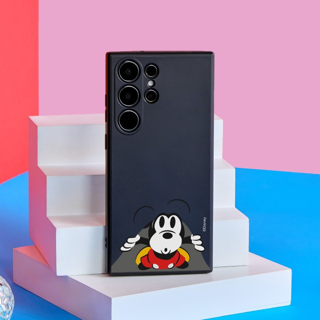 Disney经典-米奇的好奇心纯色硅胶SAMSUNG手机壳 - 手机壳/手机套 - 塑料 多色
