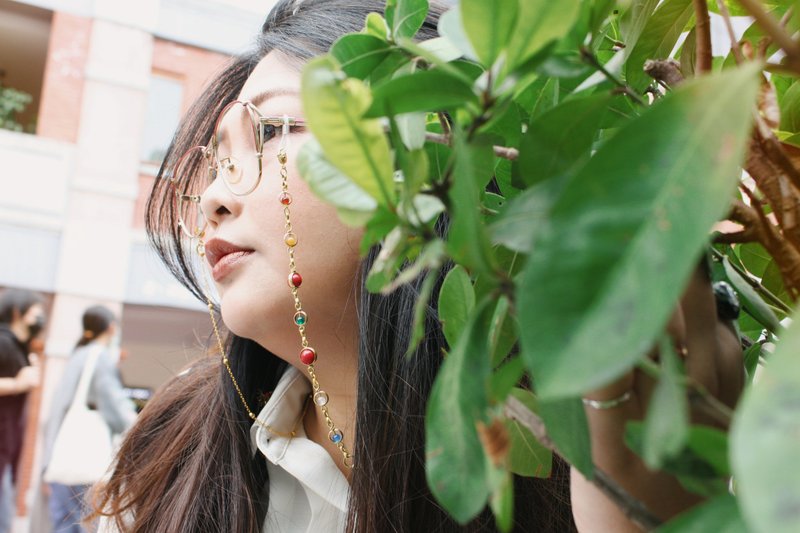 谷雨春歌眼镜项链三用戴法 - 项链 - 铜/黄铜 多色