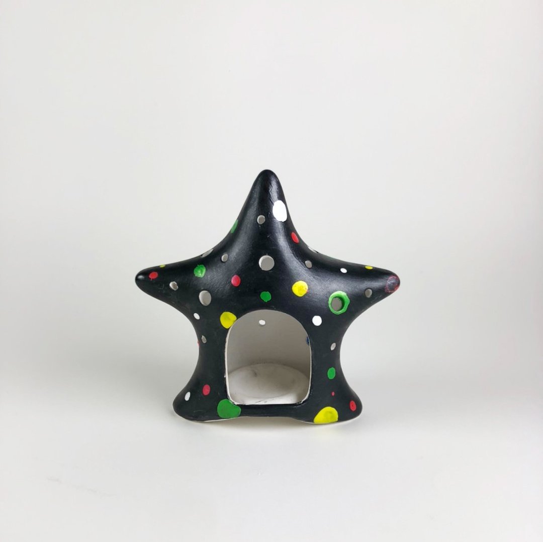 陶博馆-DIY手作派大星蜡烛灯座 - 蜡烛/香氛/手工皂 - 陶 