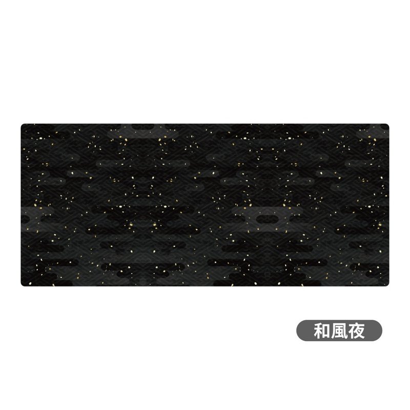 Gaming 超大鼠垫/办公室桌垫 (90x40cm) - 和风夜 - 鼠标垫 - 其他材质 