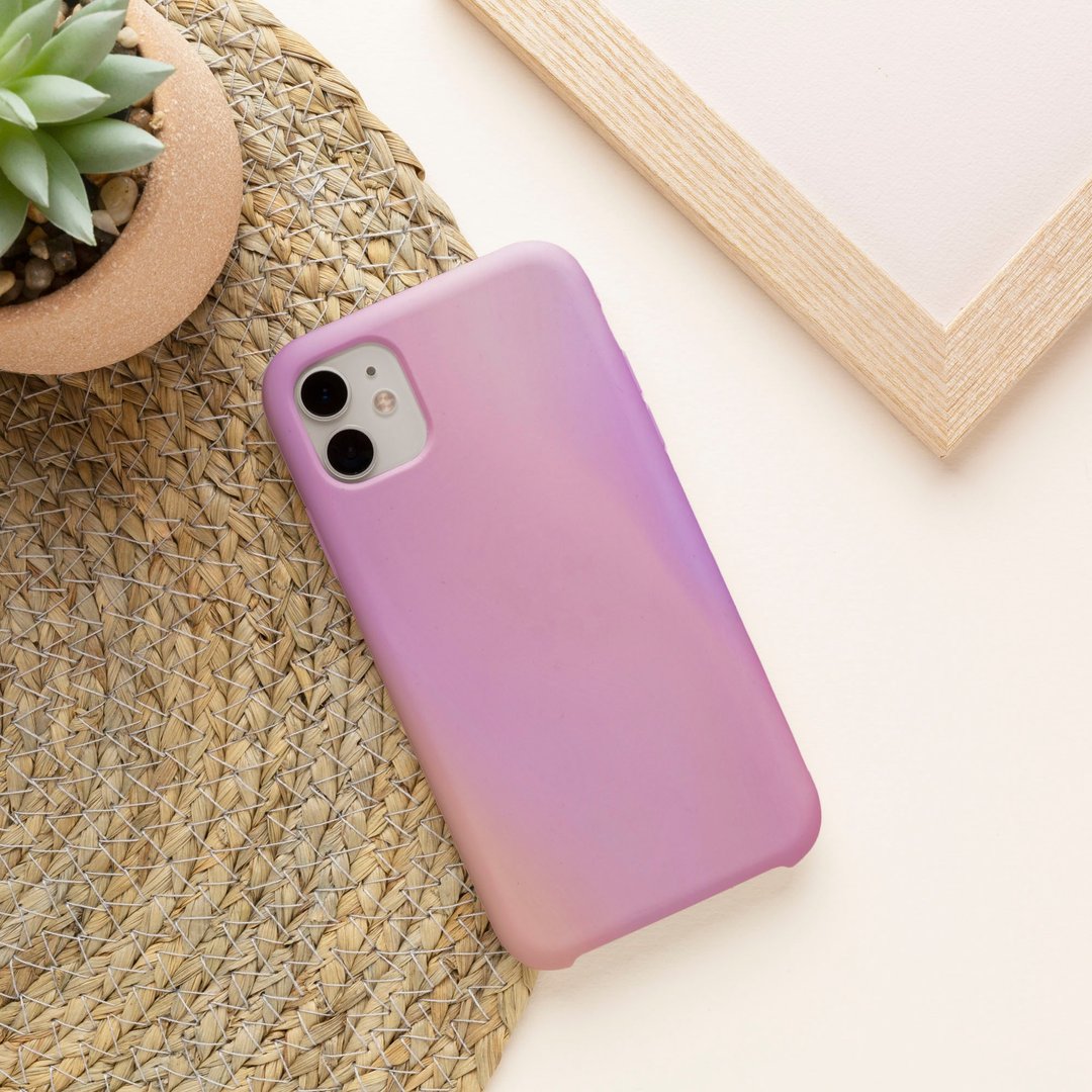 客制手机壳 iPhone 14 13 Pro Matte 粉彩液体渐变4 9 粉色 蓝色 - 手机壳/手机套 - 塑料 多色