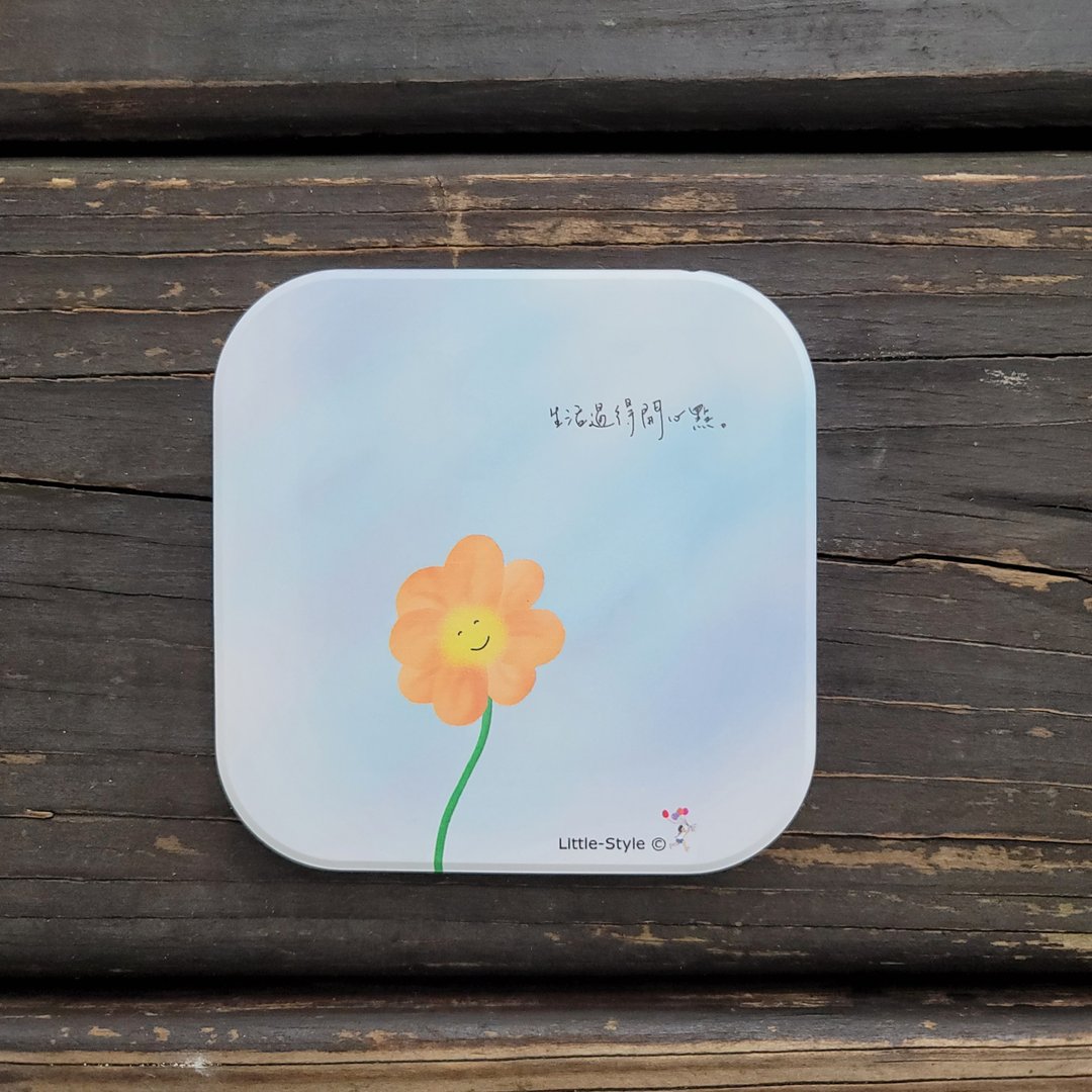 吸水杯垫-开心点 - 杯垫 - 陶 白色