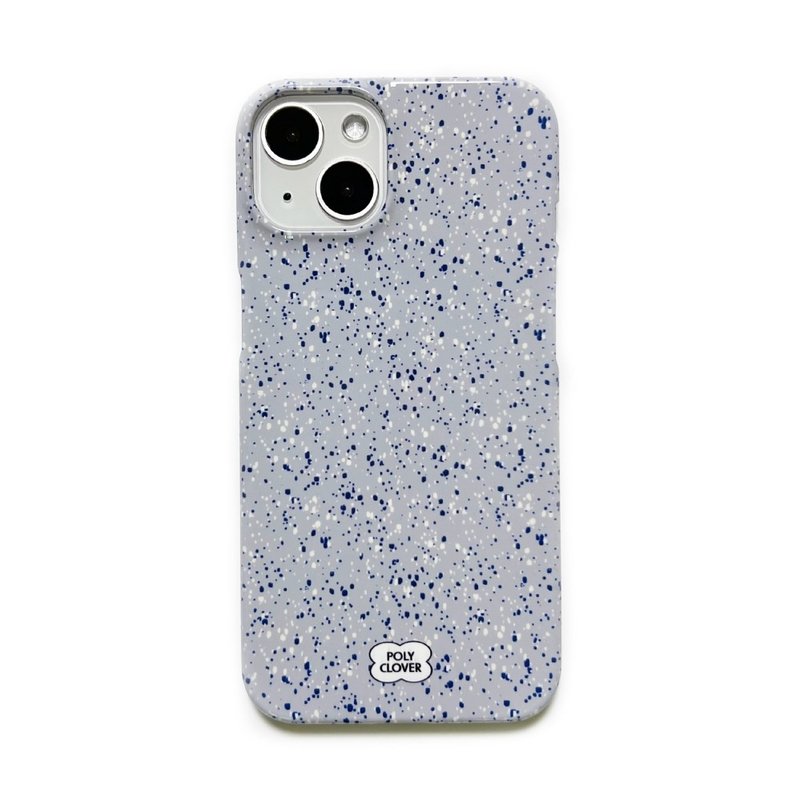 斑点硬质 iPhone 保护壳（灰色） - 手机壳/手机套 - 塑料 灰色
