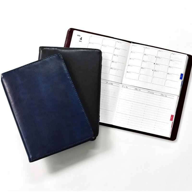 手帐 2026 年 4 月开始 A5 B6【日志月志】分离式手帐 传奇封套 人造皮革 - 笔记本/手帐 - 真皮 