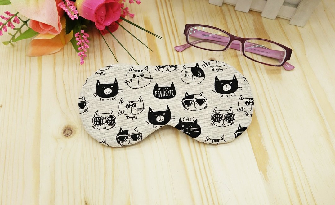 米底猫 可调睡眠眼罩  sleep mask  *SK* - 眼罩 - 棉 白色