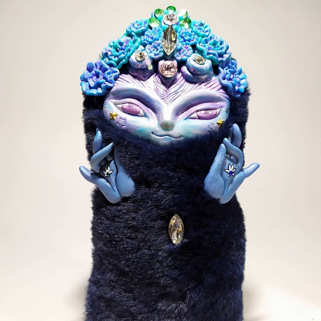 Fantasy Forest Spirit. Handmade Interior Collectible Art Doll - 玩偶/公仔 - 其他材质 