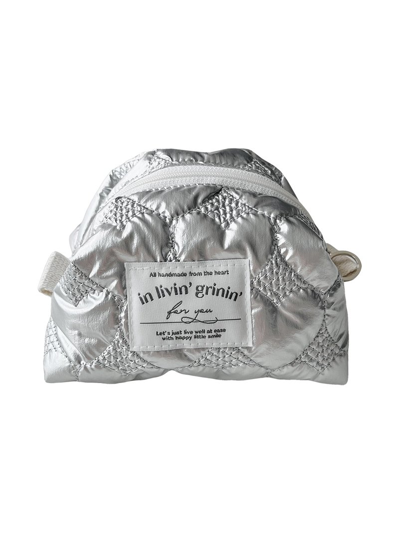 爱心衍缝 M_银色款 - 化妆包/杂物包 - 其他人造纤维 银色