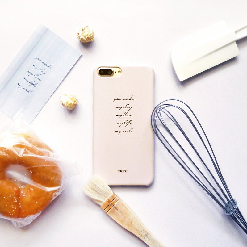 you make my day 手机壳 - 手机壳/手机套 - 其他材质 卡其色