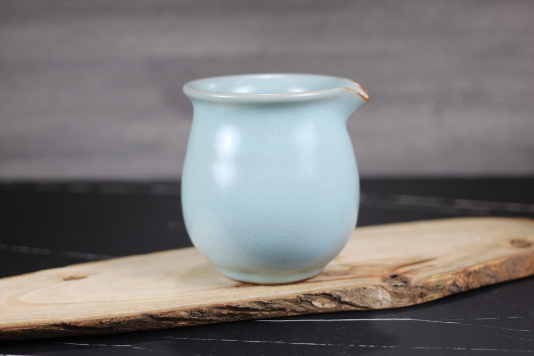 【秋冬好礼】300~340ml 汝窑 手拉坯 无把茶海 名家叶敏祥手作 - 茶具/茶杯 - 瓷 