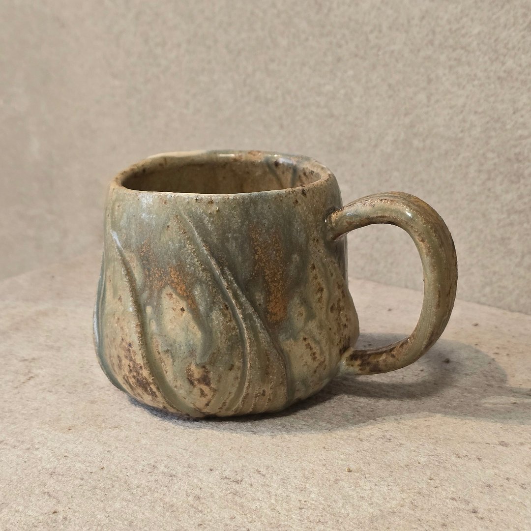 草木灰釉马克杯 / 咖啡杯 - 咖啡杯/马克杯 - 陶 黄色