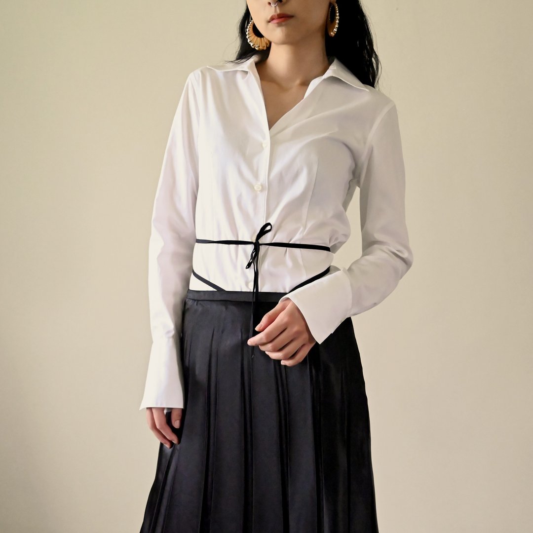 【NaSuBi Vintage】Calvin Klein 棉质古着衬衫 - 女装衬衫 - 棉 白色