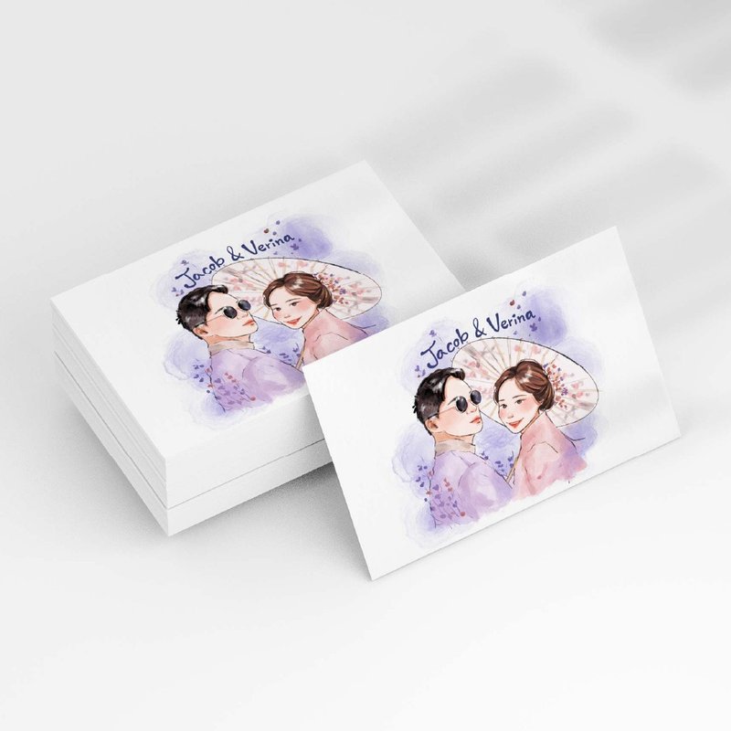 【定制化礼物】阿柔 | 设计师联名囍物囍物 | 婚礼经典礼袋 - 订制画像 - 纸 