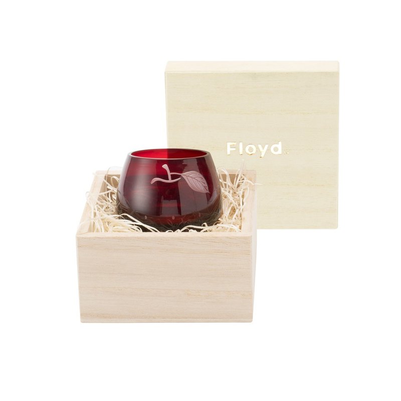 Apple Sake Cup - 酒杯/酒器 - 玻璃 红色