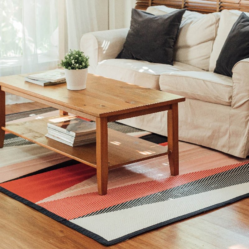 PDM | MURIA编织地垫(火山橘) 三种尺寸 - 地垫/地毯 - 防水材质 橘色