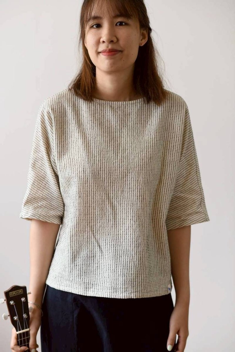 双面皆可穿着的棉质上衣 - 女装上衣 - 棉．麻 