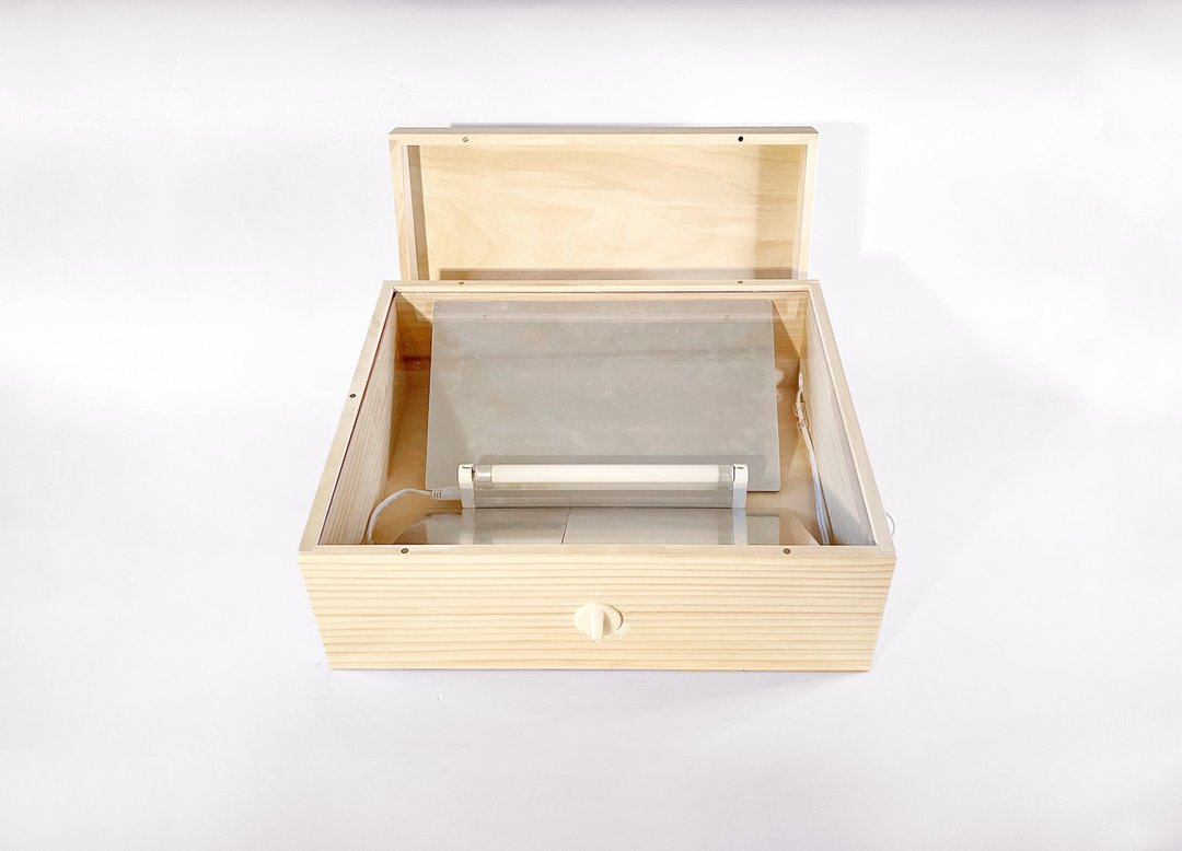微型绢印晒版机 - 零件/散装材料/工具 - 木头 卡其色