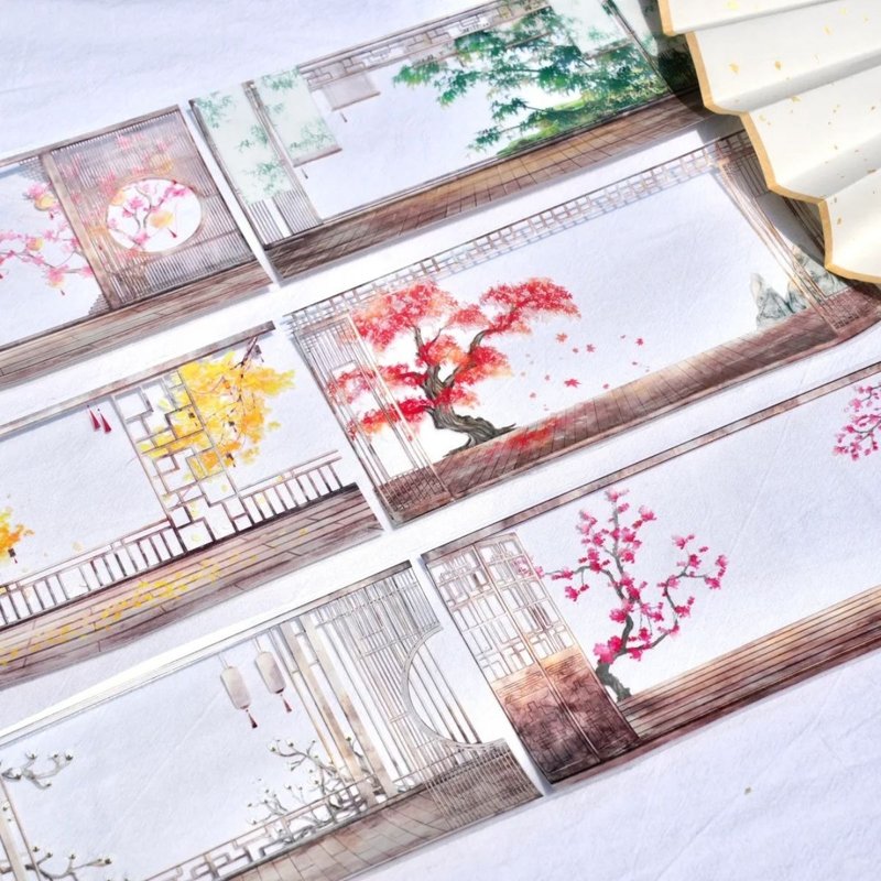 窗外無人 PET 膠帶 5米卷 - 纸胶带 - 其他材质 