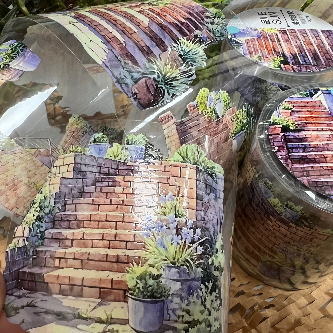 384_品川日_漫步回家 - 纸胶带 - 塑料 多色
