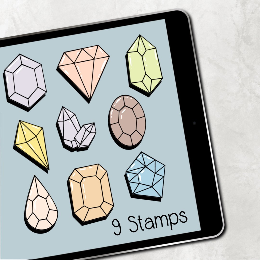 Crystal Procreate Brush Stamp - 其他数码商品 - 其他材质 