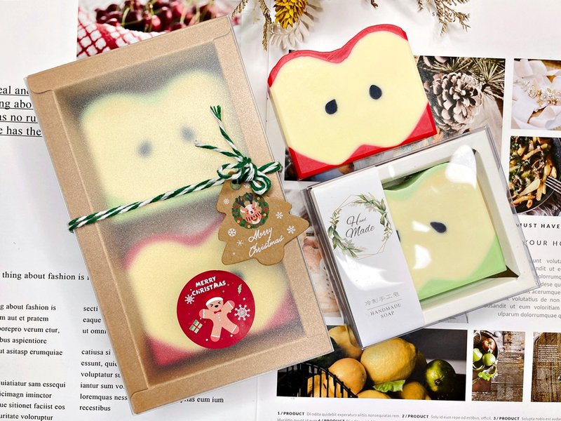 【24h出货】鲜采苹果∣25%乳油木果滋养皂  新年礼物 交换礼物 - 肥皂/手工皂 - 其他材质 