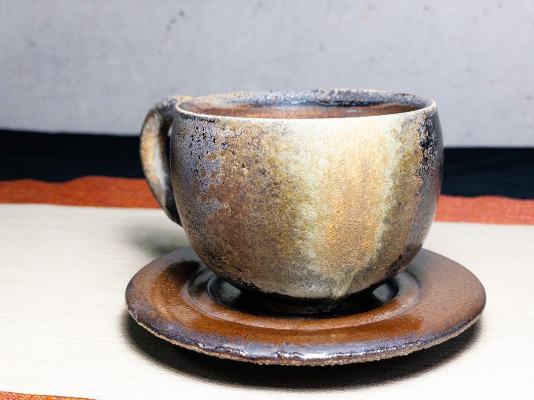 咖啡杯/柴烧/手工/落灰/杨博戎 - 咖啡杯/马克杯 - 陶 