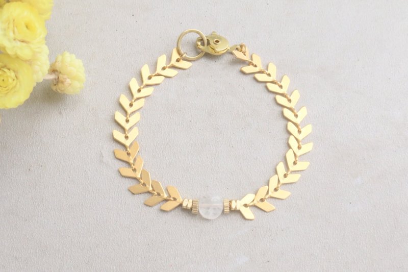 月光石 手链 0861-达芙妮 - 手链/手环 - 宝石 白色