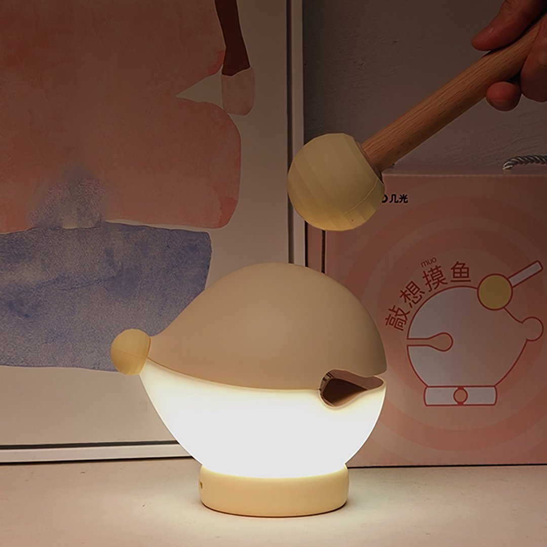 【免运】几光木鱼灯暴揍鱼鱼拍拍氛围小夜灯创意 - 其他 - 其他材质 